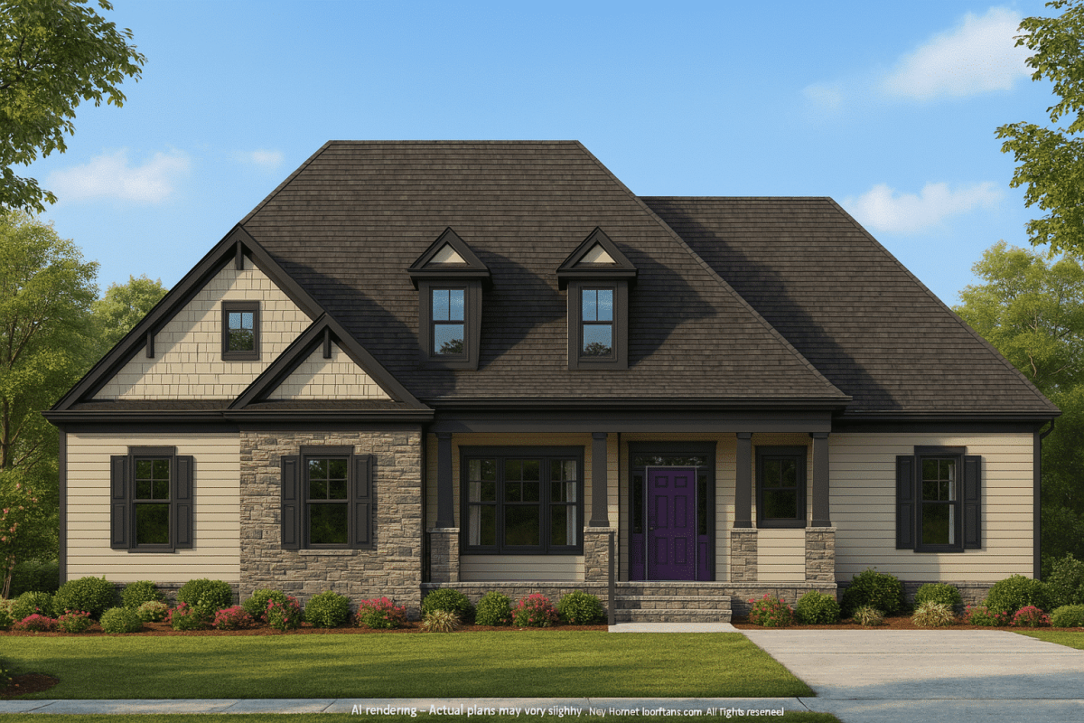 Modern Craftsman Home Plan with Spacious Floor Designs