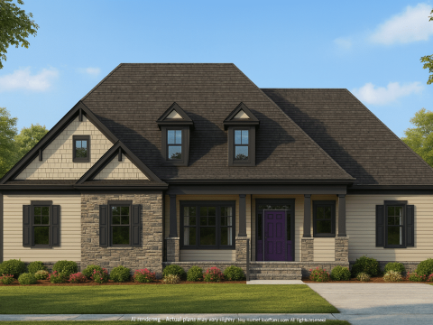 Modern Craftsman Home Plan with Spacious Floor Designs