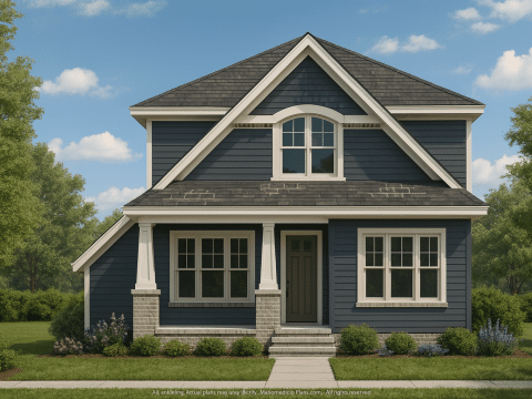 Modern Craftsman Home Plan with Spacious Floor Designs