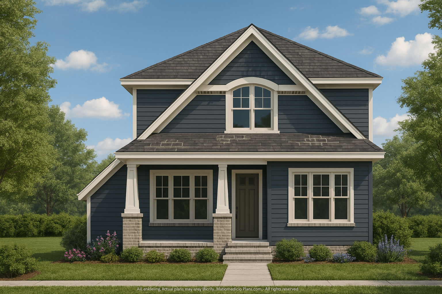 Modern Craftsman Home Plan with Spacious Floor Designs