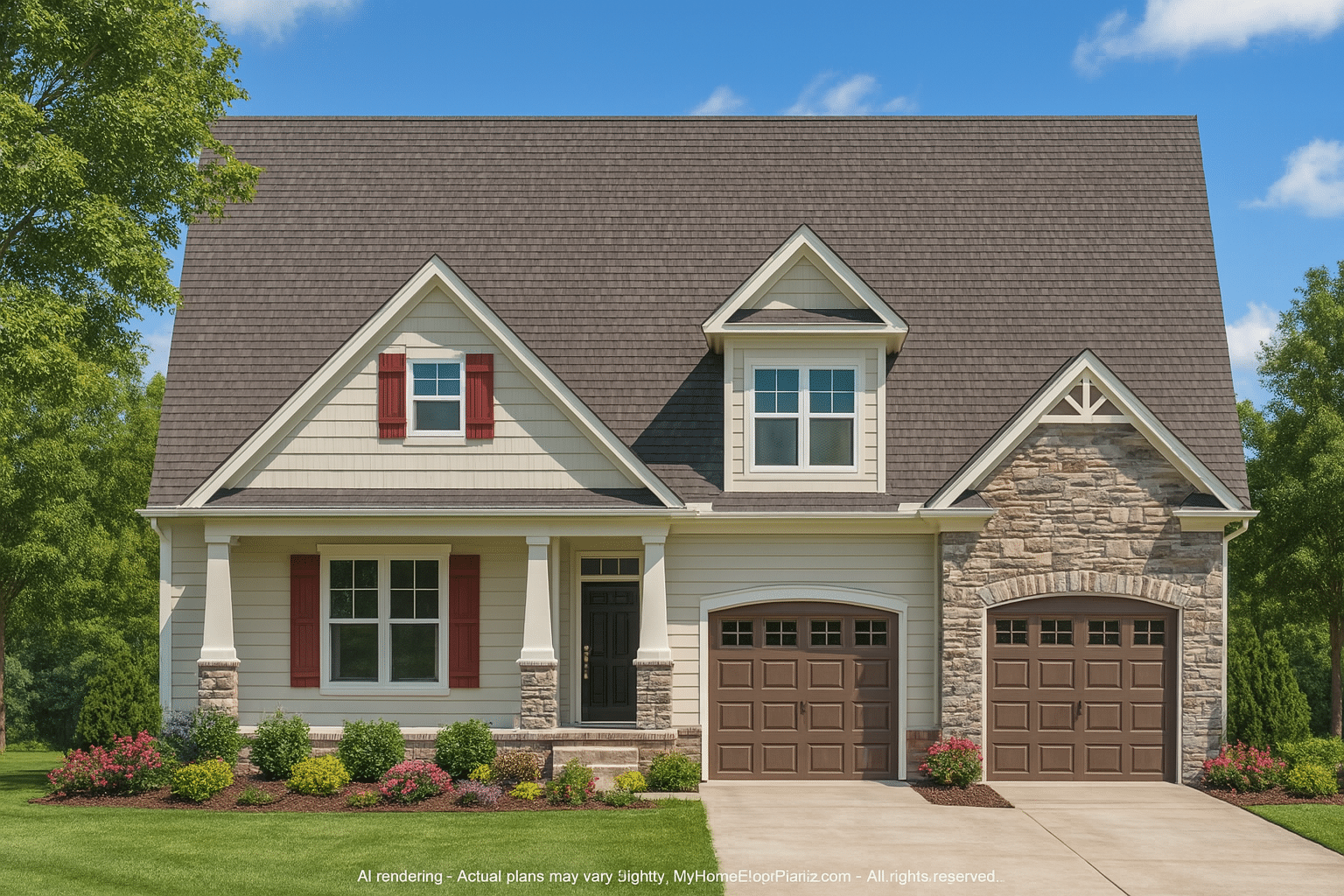 Modern Craftsman House Plan with 2,400 Sq. Ft. & Detailed CAD Blueprints