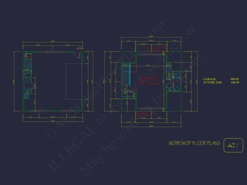 Modern Garage Home Plan with Workshop and Living Space