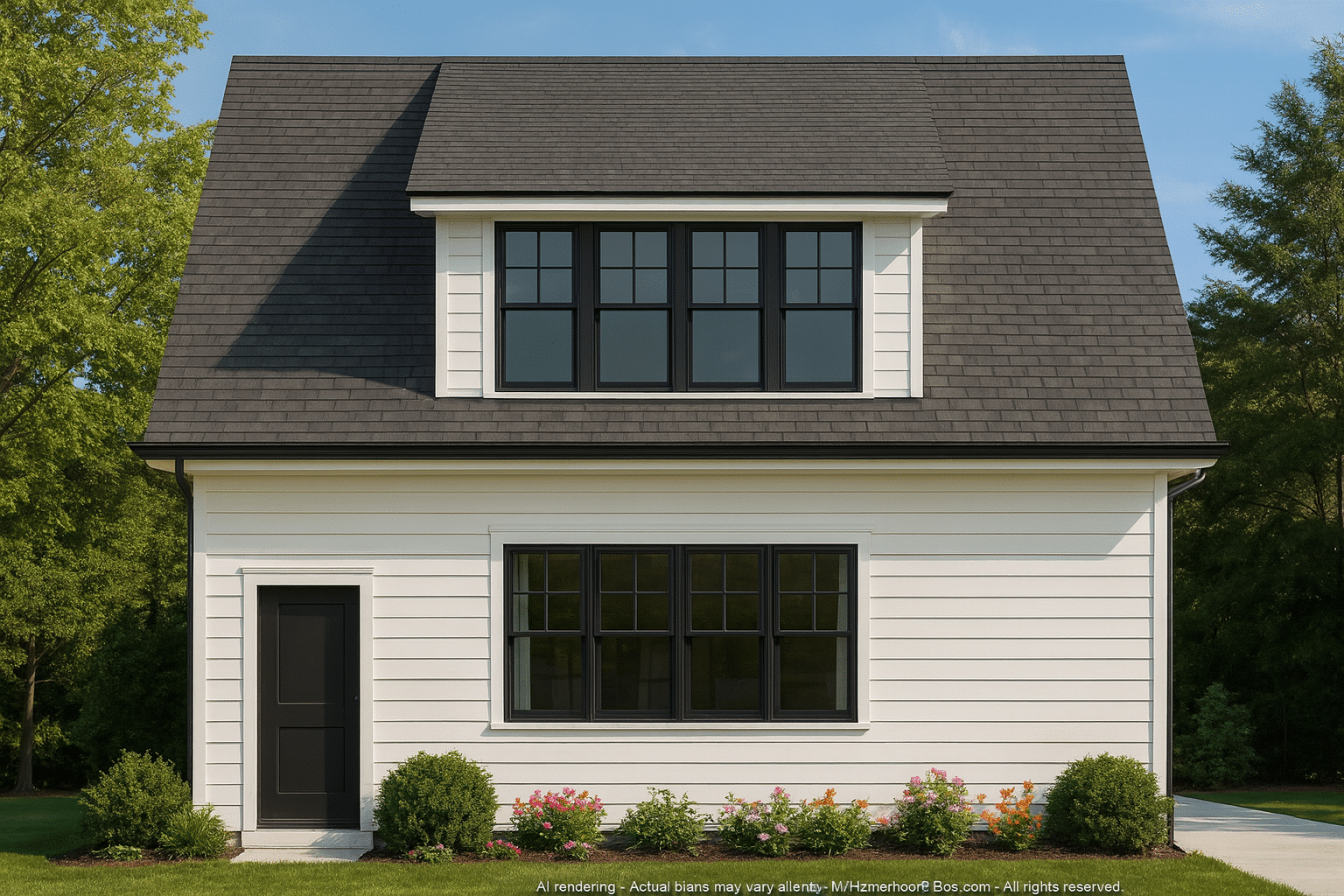 Modern Garage Home Plan with Workshop and Living Space
