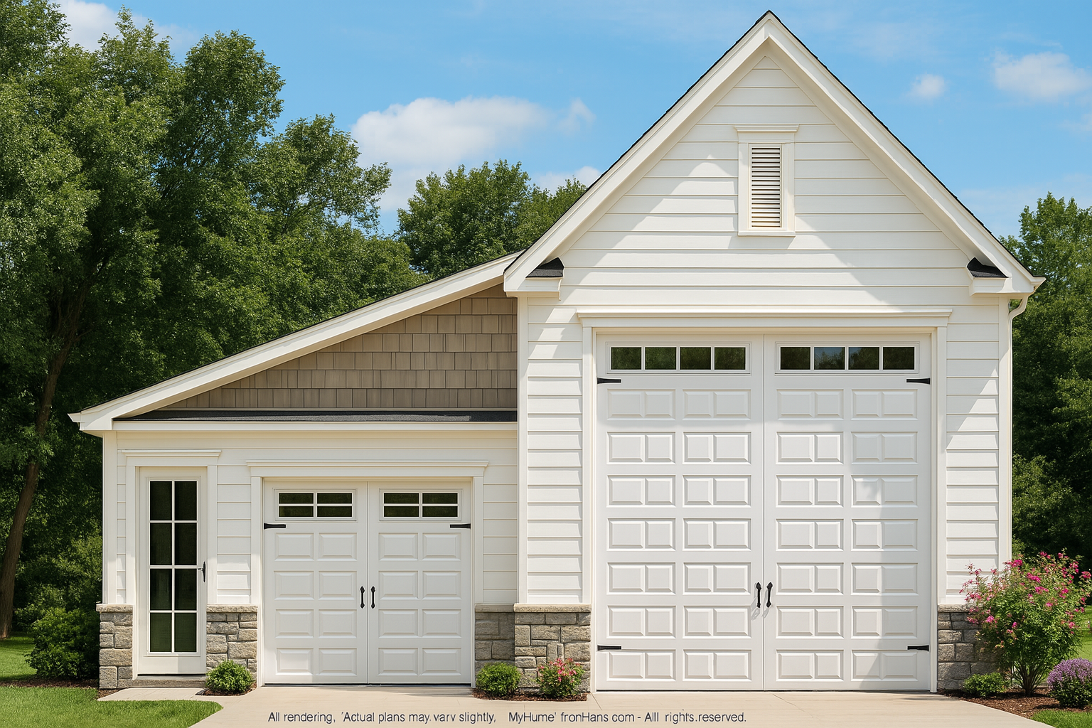 Modern Garage and Workshop Plan with RV Bay and CAD Design