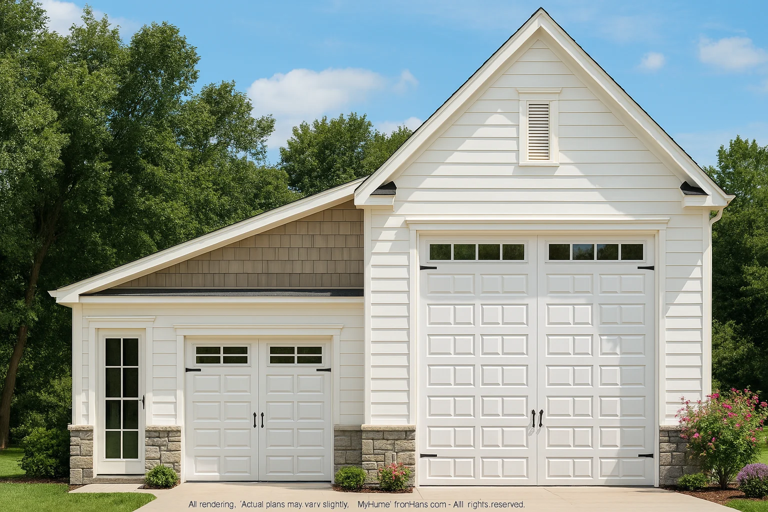 Modern Garage and Workshop Plan with RV Bay and CAD Design