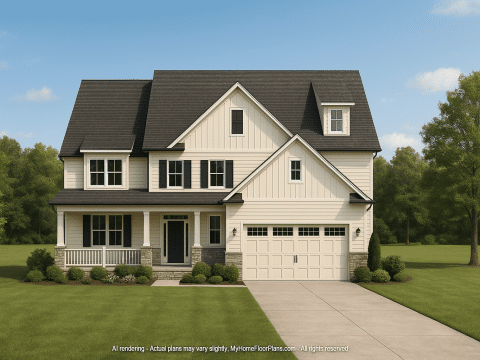 Modern Home Plan with Detailed Floor Designs and CAD Blueprints