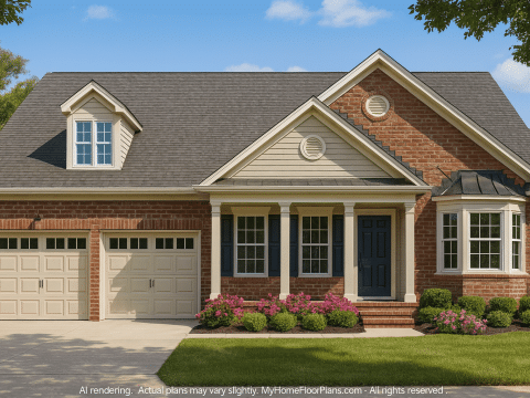 Modern Home Plan with Spacious Layout & CAD Blueprints