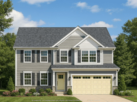 Modern Suburban Home Plan with 4 Bedrooms & Spacious Layout