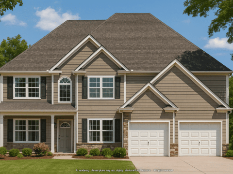 Modern Suburban Home Plan with CAD Designs & Floor Blueprint