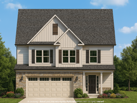 Modern Suburban Home Plan with Spacious Floor Design