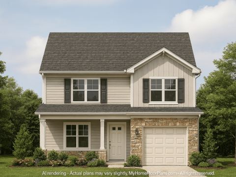 Modern Suburban House Plan with Open Floor Design