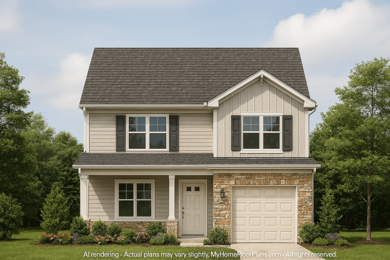 Modern Suburban House Plan with Open Floor Design