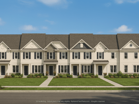 Modern Townhome Plan Stunning 6-Unit Floor and Design Blueprint
