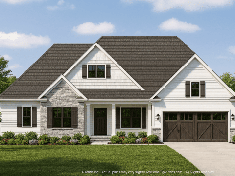 Perfect Home Plan Architectural Design Blueprint