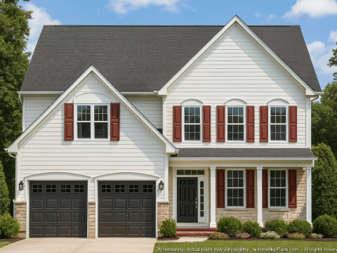 Perfectly Crafted 2-Story House Plan with 4 Bedrooms & Modern Architecture