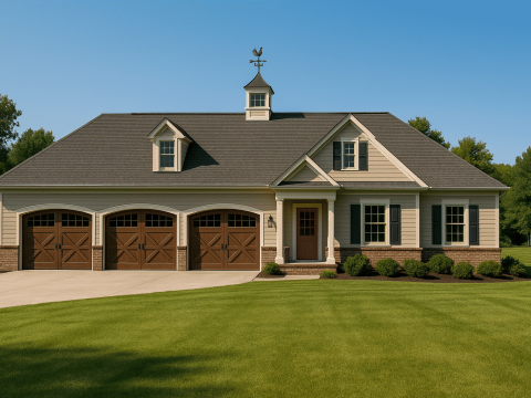 Spacious 2-Story Garage Home Plan with Recreational Room & Breezeway