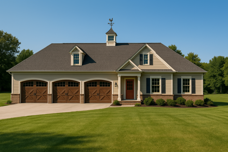 Spacious 2-Story Garage Home Plan with Recreational Room & Breezeway