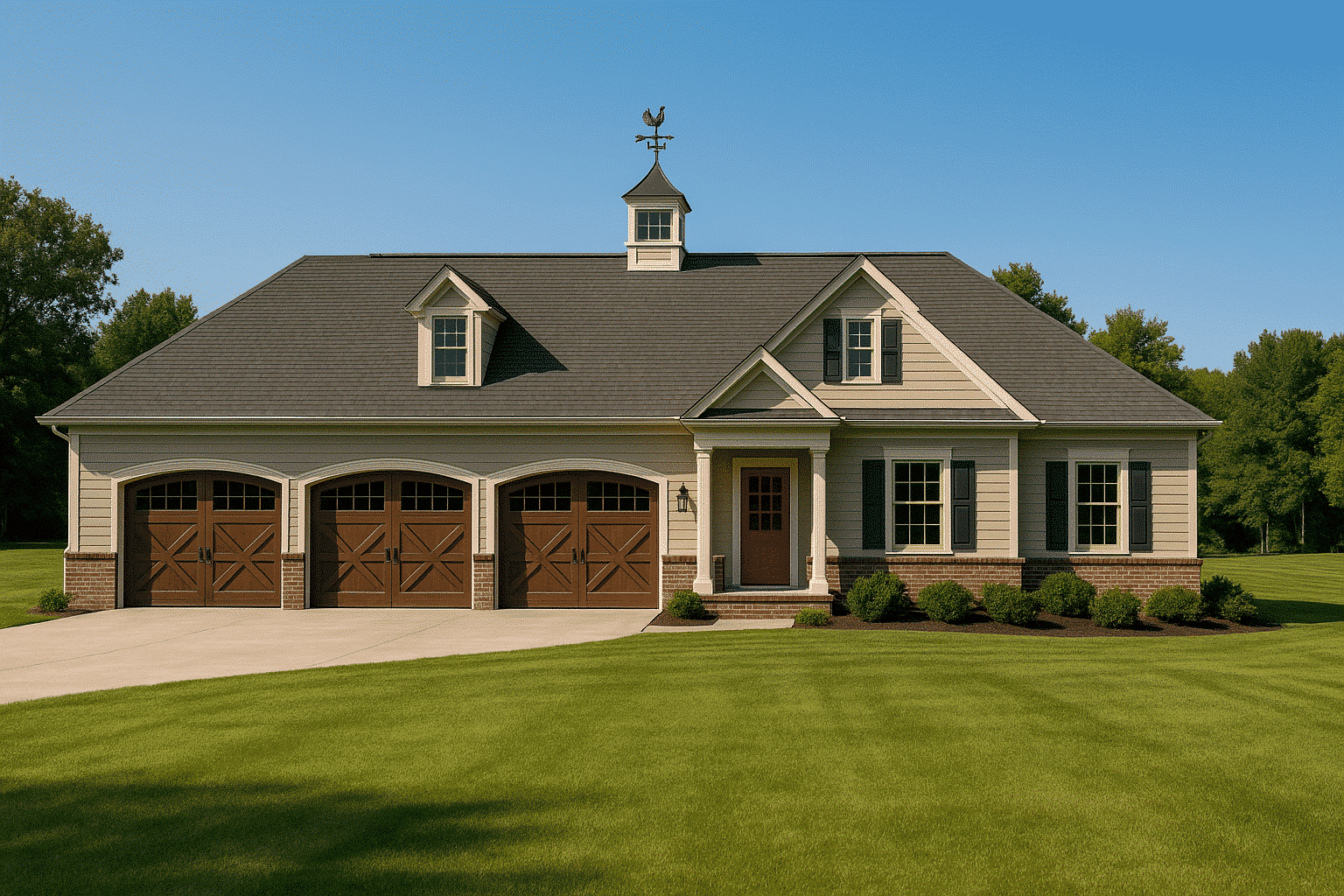 Spacious 2-Story Garage Home Plan with Recreational Room & Breezeway