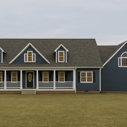 Spacious 2-Story Home Plan with Colonial Revival Architecture