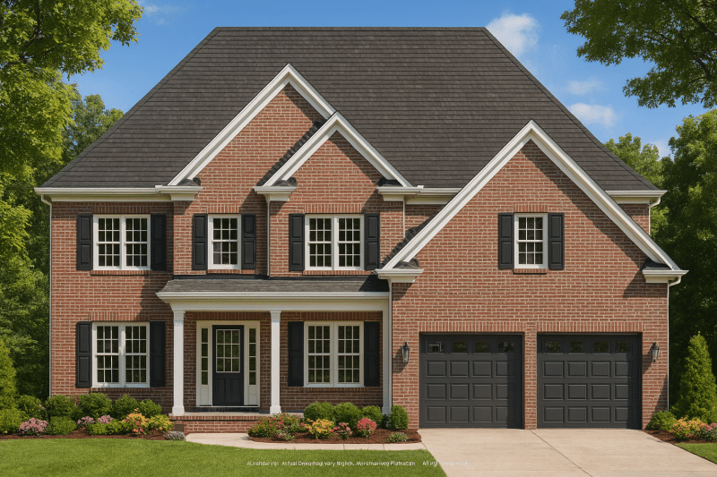 Spacious 2-Story House Plan with 4 Bedrooms and CAD Blueprints