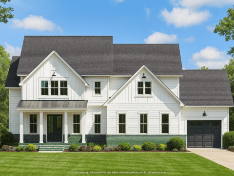 Spacious 2-Story House Plan with CAD Designs & Vaulted Ceilings