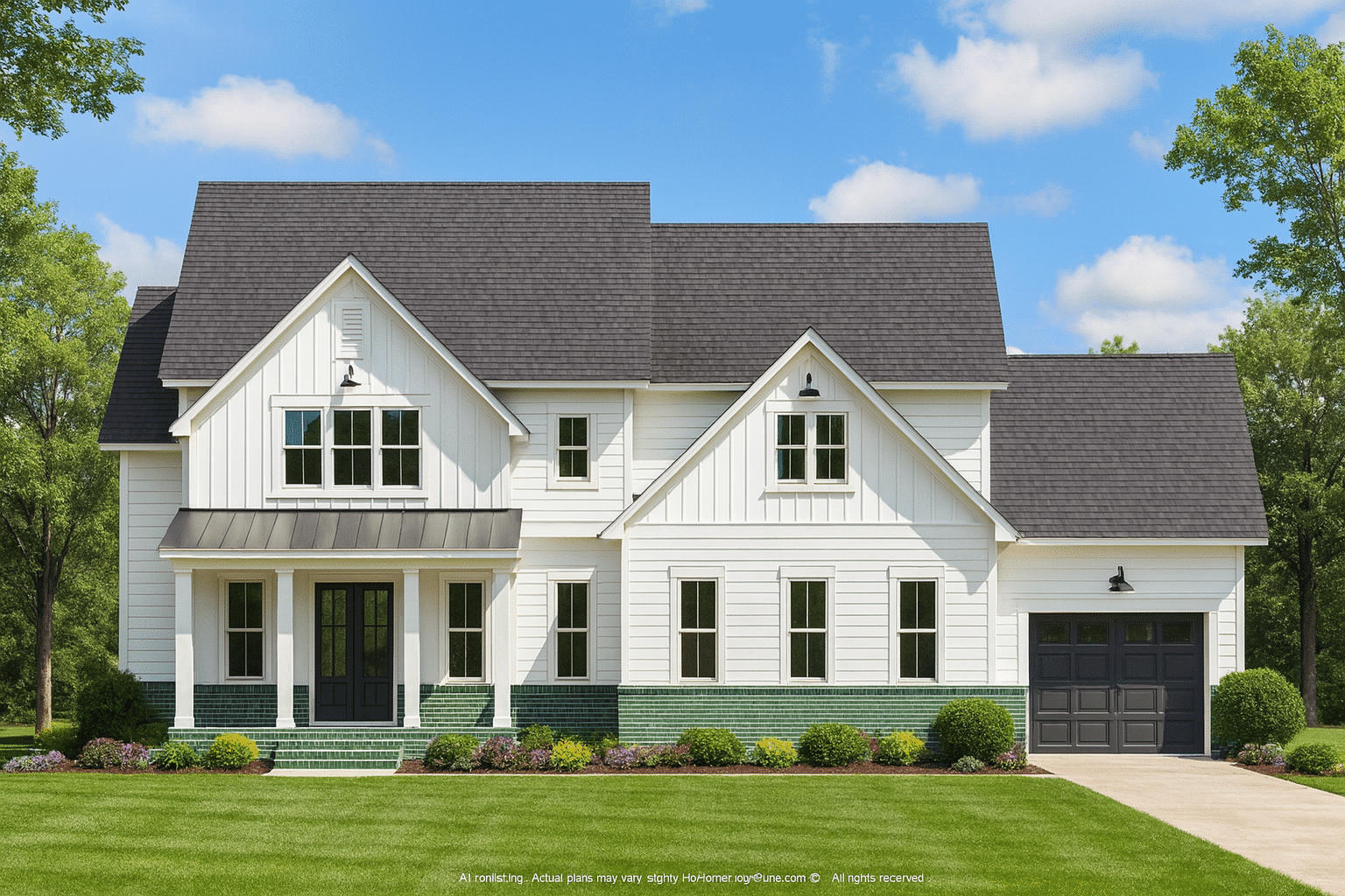 Spacious 2-Story House Plan with CAD Designs & Vaulted Ceilings