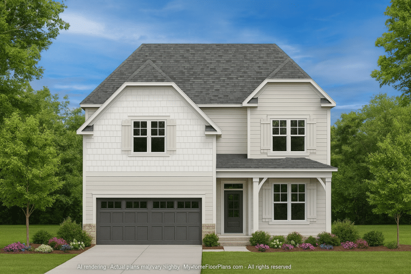 Spacious 2-Story House Plan with Craftsman Architecture