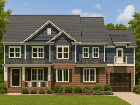 Spacious 2-Story House Plan with Craftsman Charm