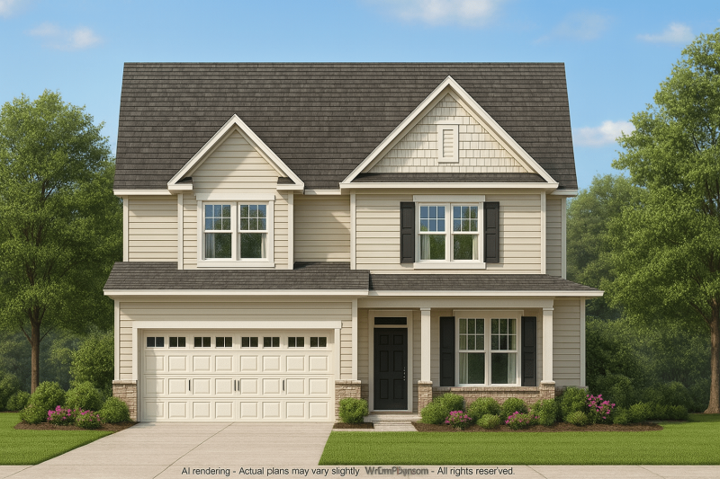 Spacious 2-Story House Plan with Modern Suburban Design