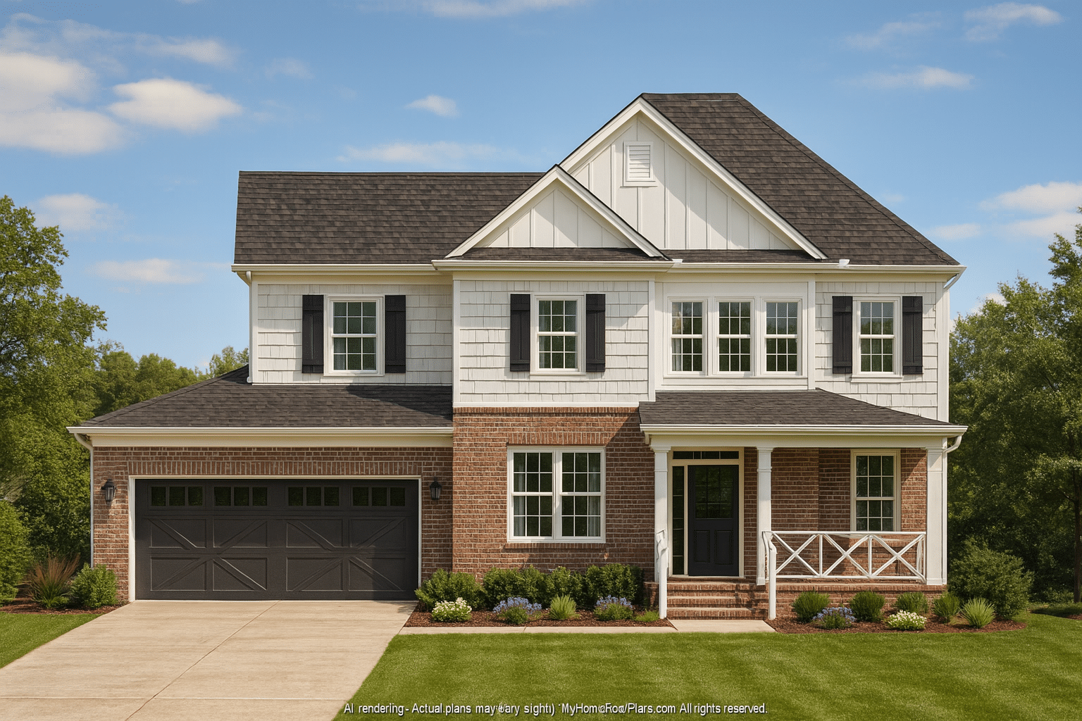Spacious 2-Story House Plan with Traditional Craftsman Charm