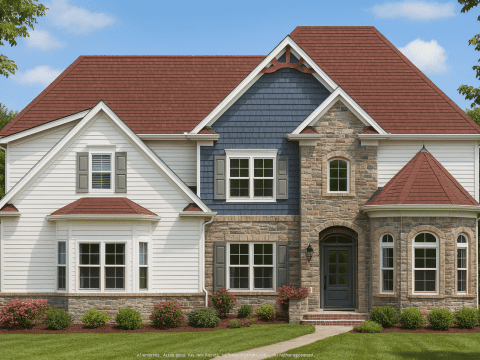 Spacious 2.5-Story House Plan with Vaulted Ceilings and CAD Blueprints