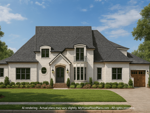 Spacious 3-Bedroom Home Plan with CAD Designs & Floor Blueprint
