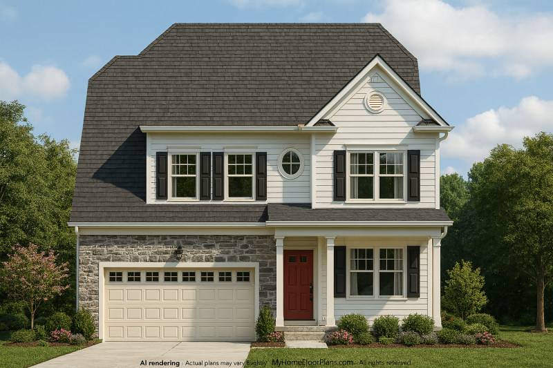 Spacious 3-Story House Plan with CAD Designs & Craftsman Charm