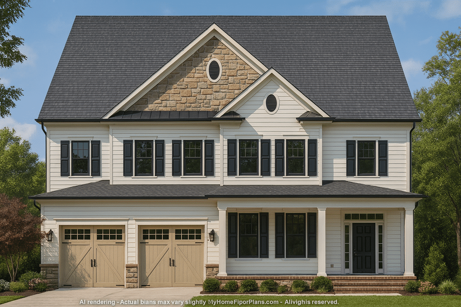 Spacious 4-Bedroom Home Plan with Blueprint and CAD Designs