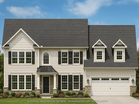 Spacious 4-Bedroom Home Plan with CAD Blueprints and Modern Designs