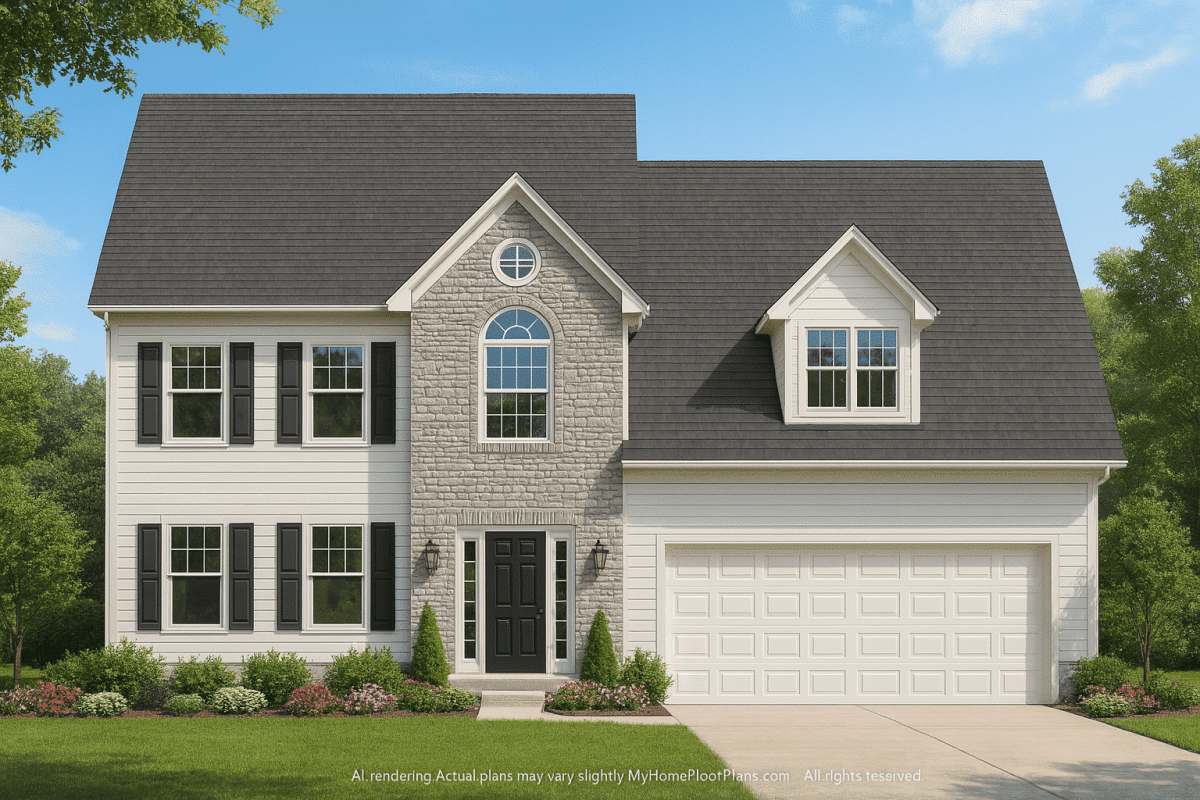 Spacious 4-Bedroom Home Plan with CAD Designs and Blueprint