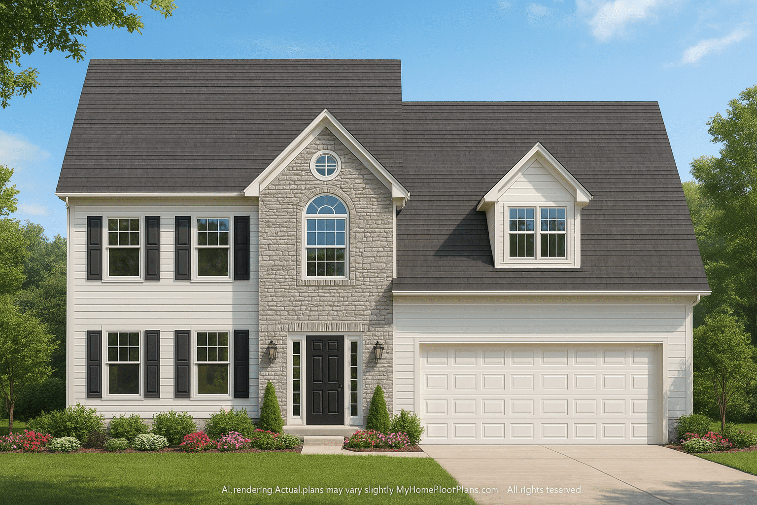Spacious 4-Bedroom Home Plan with CAD Designs and Blueprint