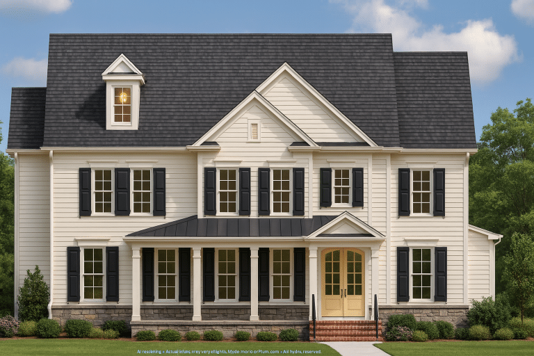 Spacious 4-Bedroom Home Plan with Stunning Blueprint Designs