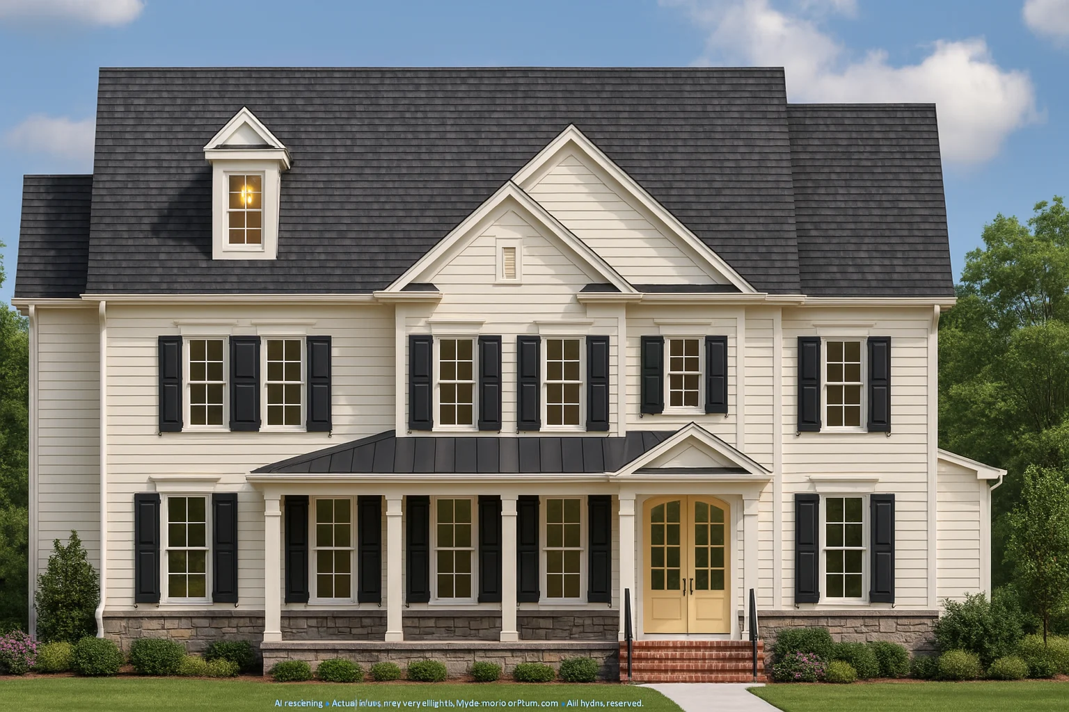 Spacious 4-Bedroom Home Plan with Stunning Blueprint Designs