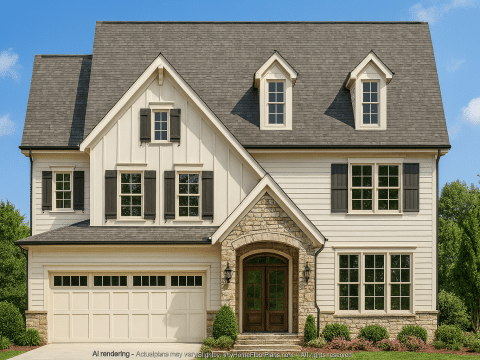 Spacious 5-Bedroom House Plan with 3-Car Garage and CAD Designs