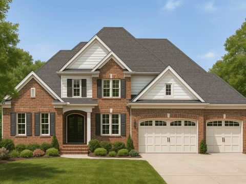 Spacious 5-Bedroom House Plan with Open Layout & CAD Designs