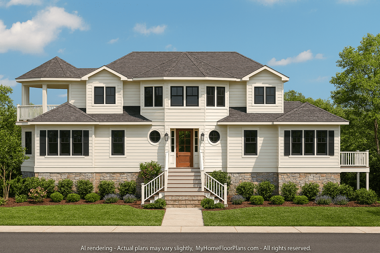 Spacious Coastal House Plan with CAD Designs & Panoramic Views