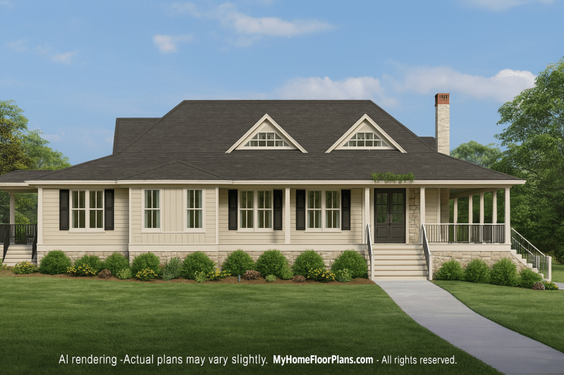 Spacious Craftsman Home Plan with CAD Floor Designs