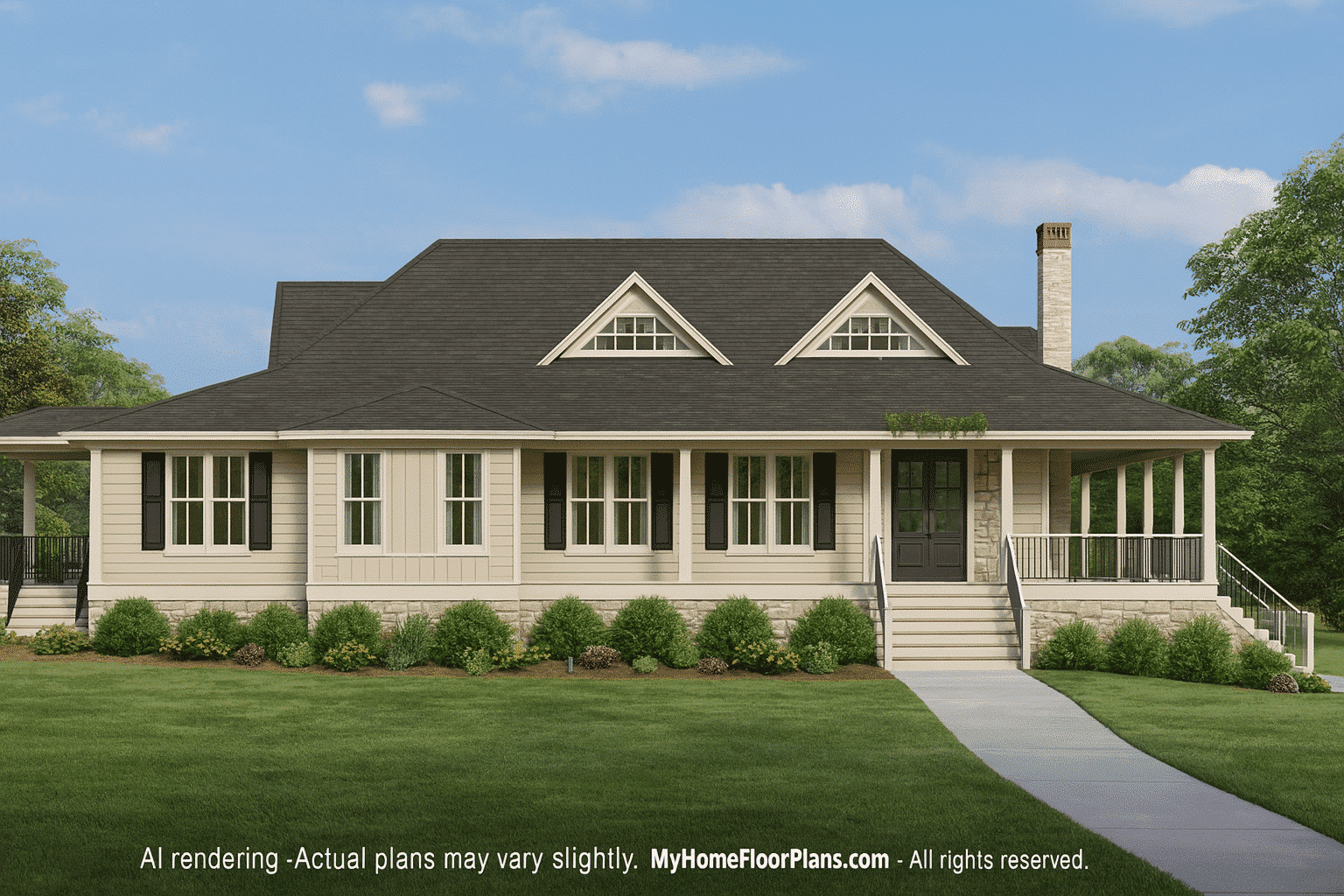 Spacious Craftsman Home Plan with CAD Floor Designs