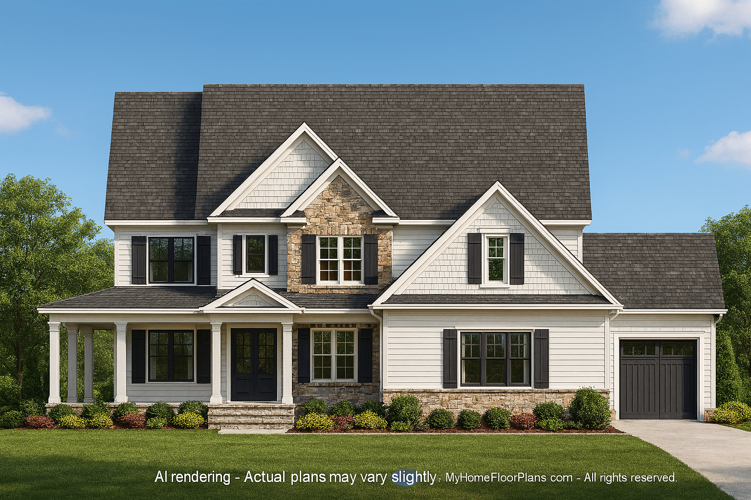 Spacious Home Plan with Modern Architecture & CAD Designs