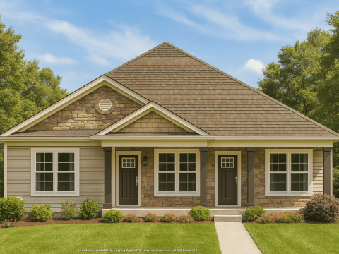 Spacious Ranch Home Plan with 3 Bedrooms and CAD Designs