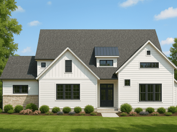 Spacious Traditional Craftsman Home Plan with Detailed CAD Blueprint