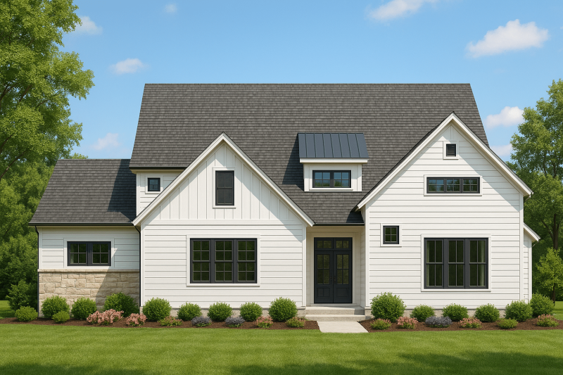 Spacious Traditional Craftsman Home Plan with Detailed CAD Blueprint