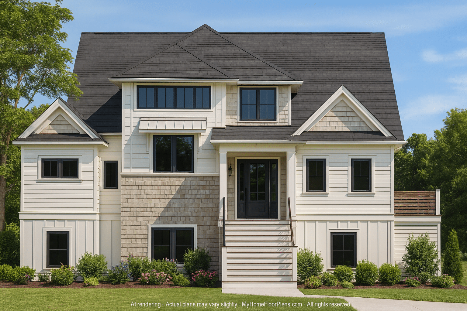 Stunning 2-Story Home Plan with Modern Floor Plans & CAD Designs