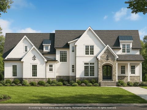 Stunning 2-Story House Plan with CAD Blueprints and Modern Features